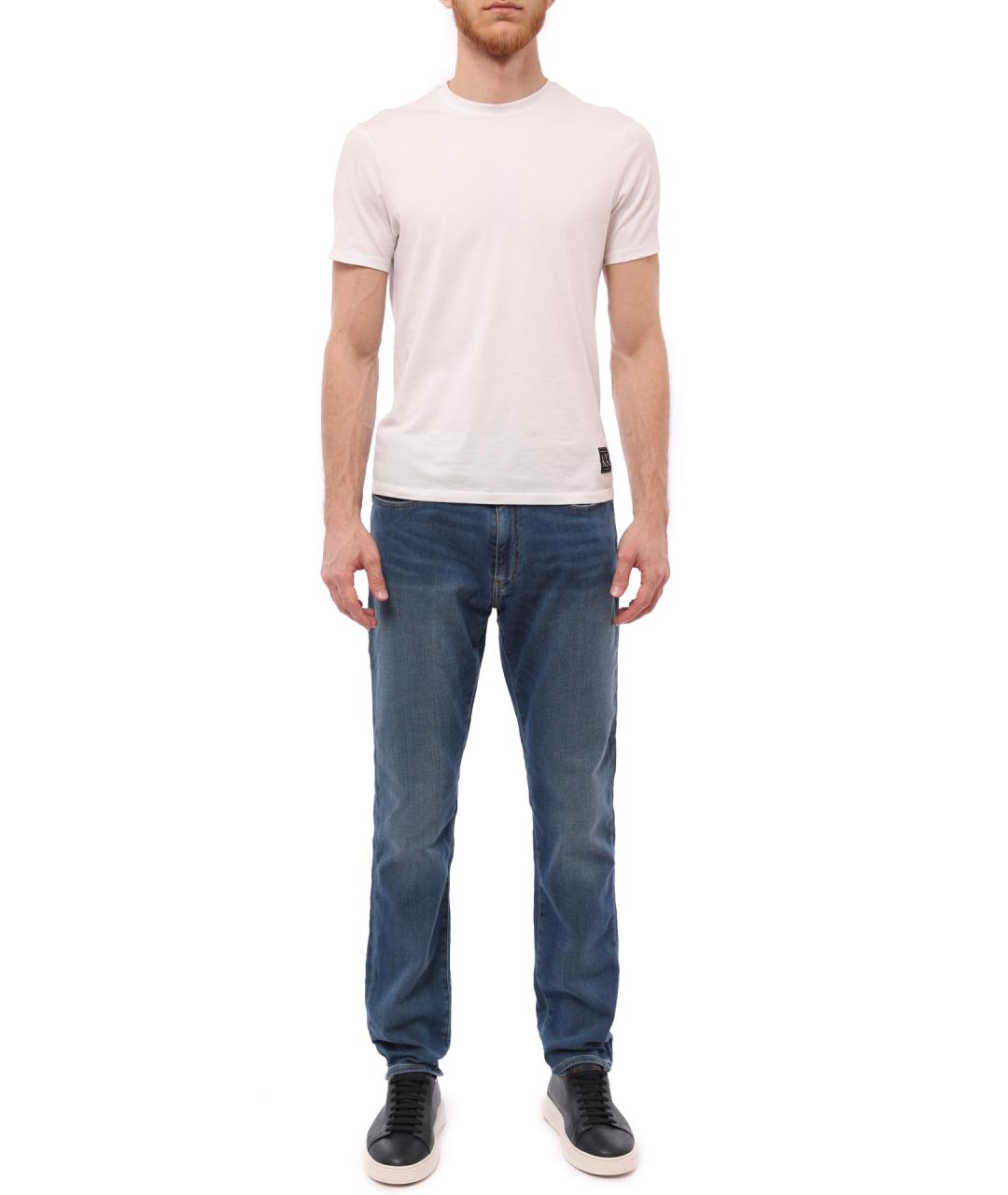 ARMANI EXCHANGE Синие прямые джинсы, фото 5