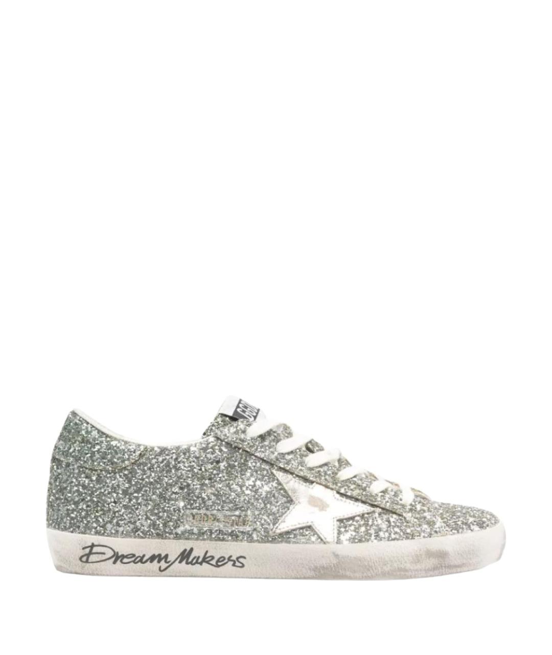 GOLDEN GOOSE Серебряные кеды, фото 1