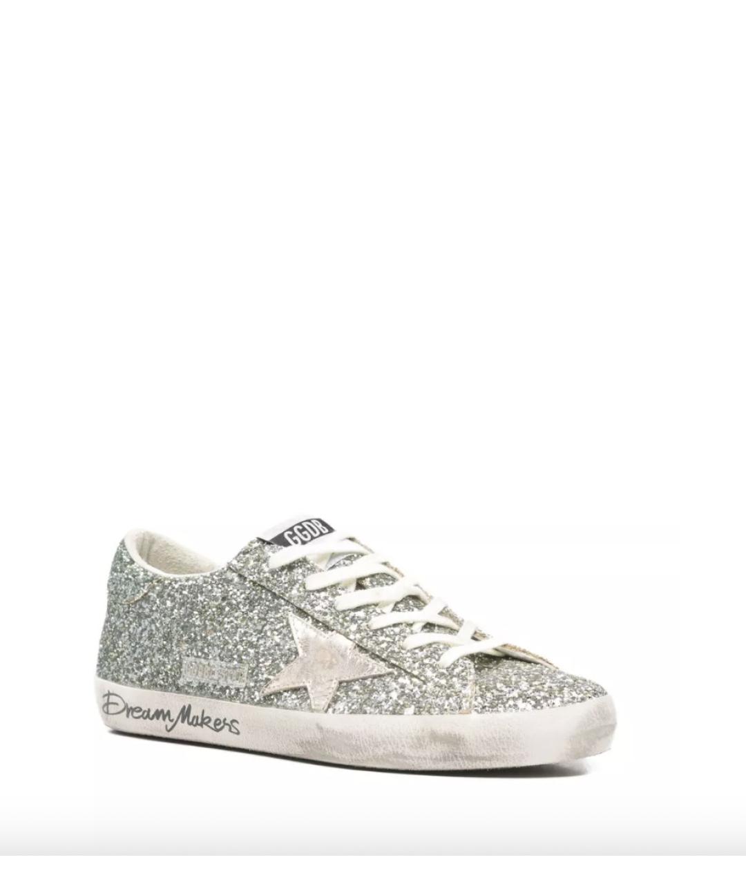 GOLDEN GOOSE Серебряные кеды, фото 4