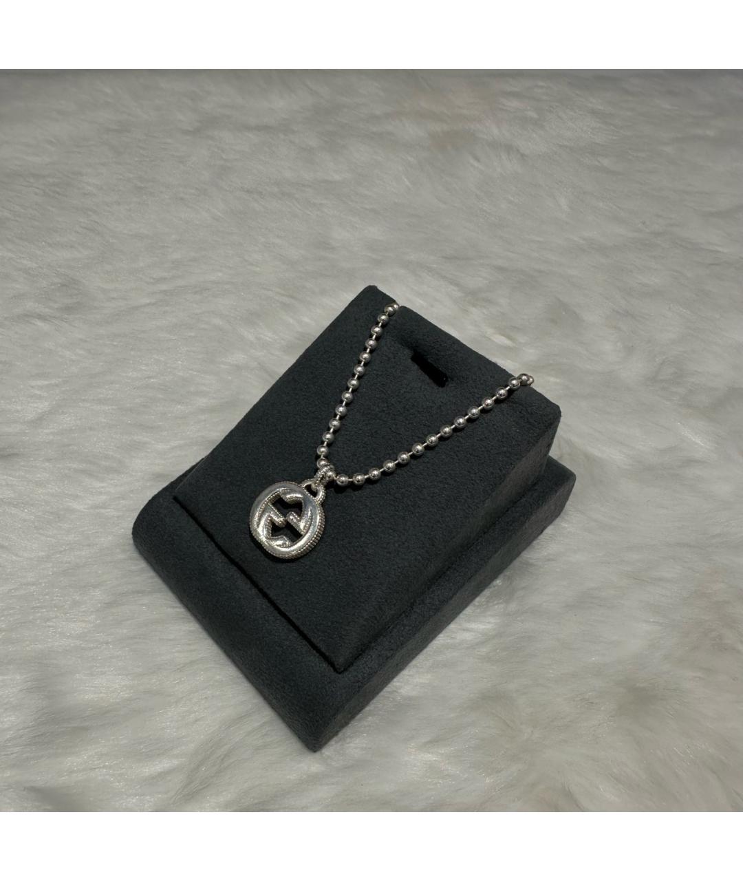 GUCCI Серебряное серебряное колье, фото 4