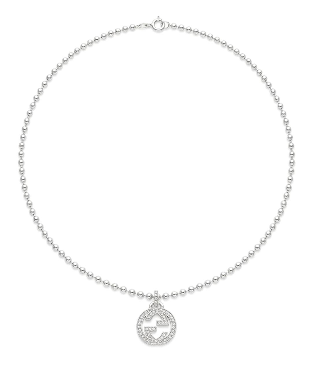 GUCCI Серебряное серебряное колье, фото 1