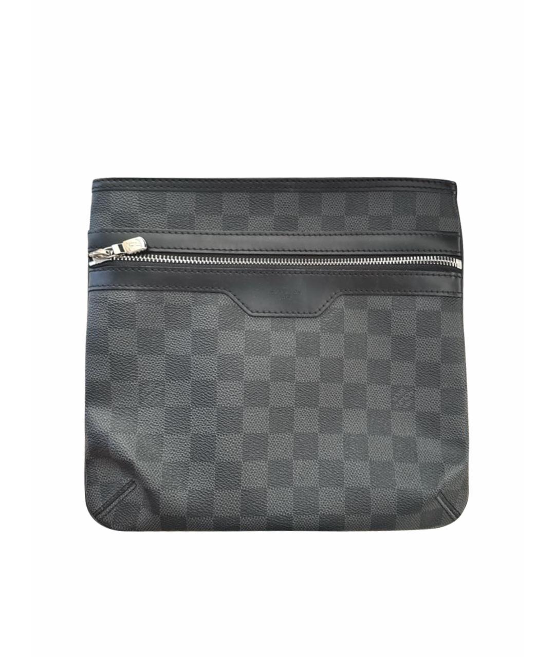 LOUIS VUITTON Черная барсетка, фото 1