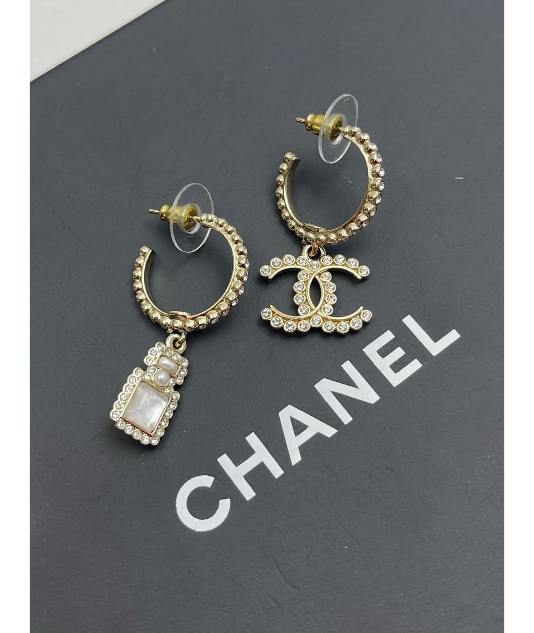 CHANEL Золотые серьги, фото 2