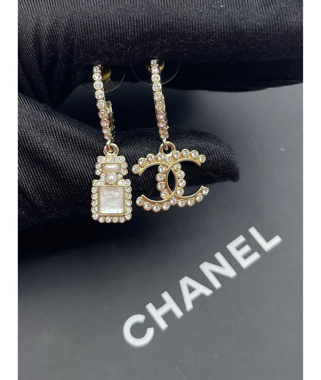 CHANEL Золотые серьги, фото 4