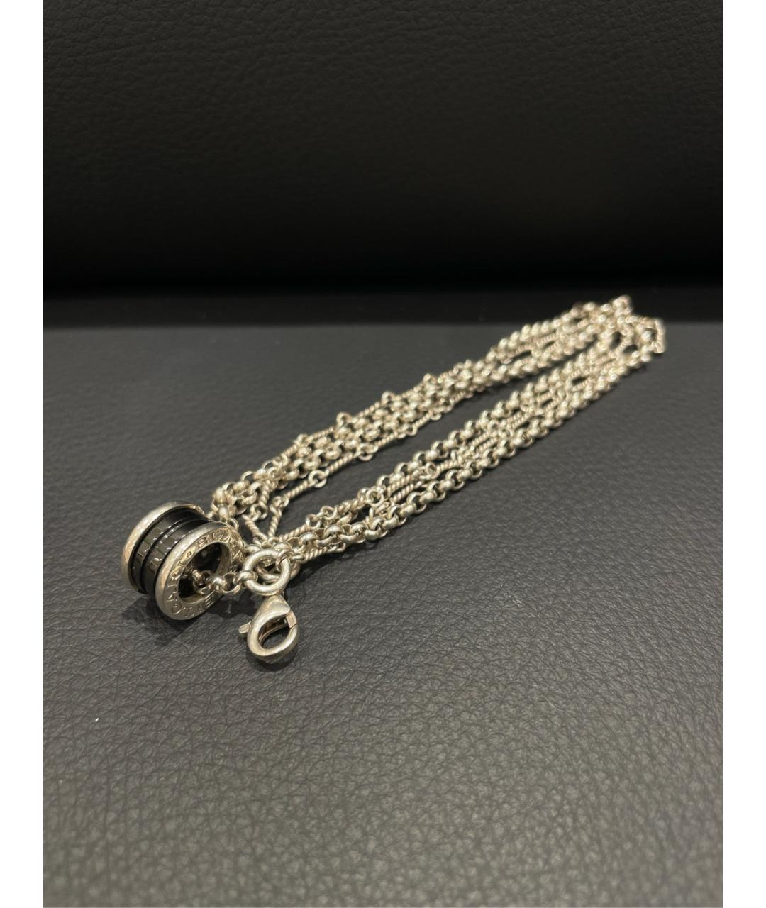 BVLGARI Черное серебряное колье, фото 2