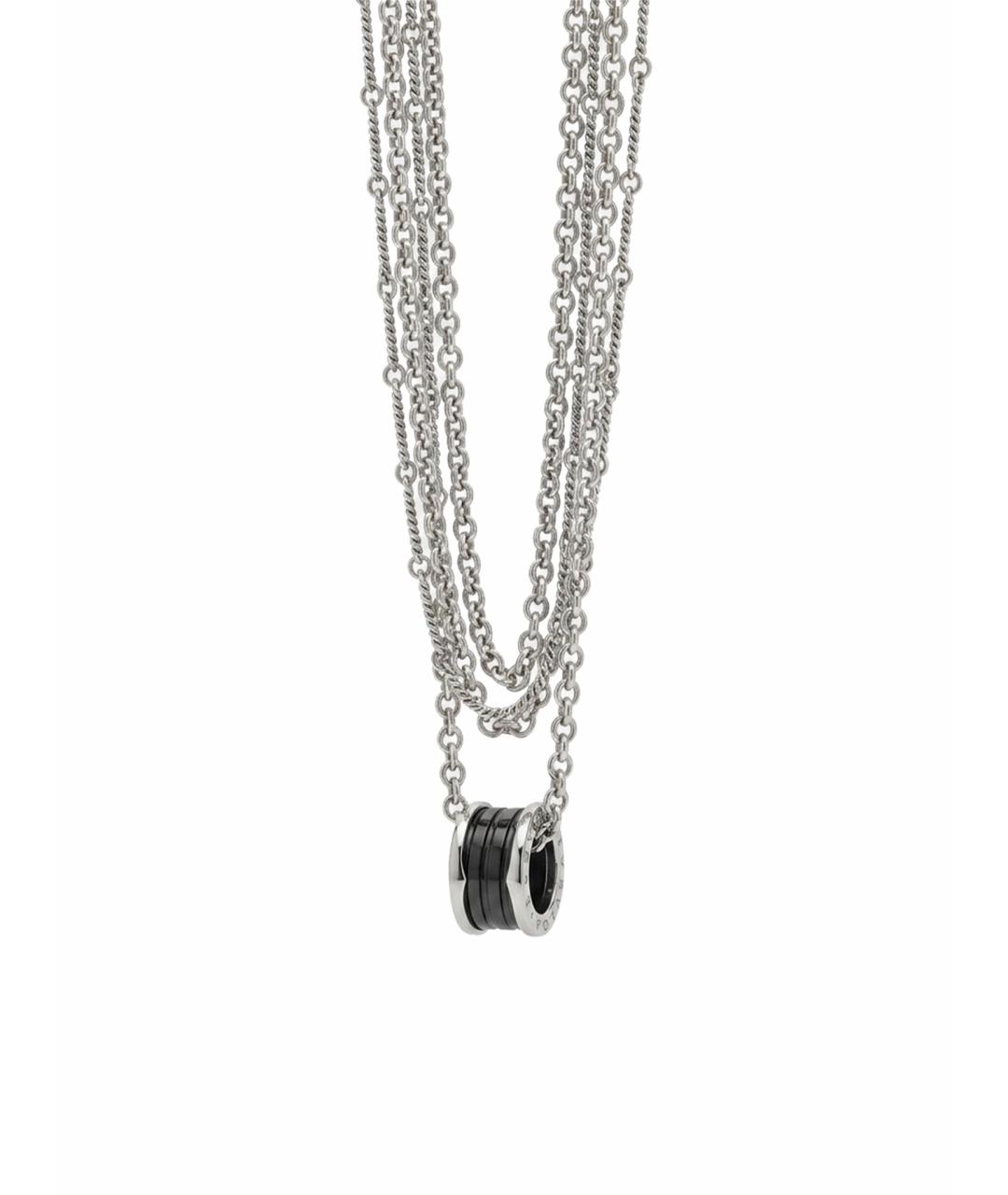 BVLGARI Черное серебряное колье, фото 1