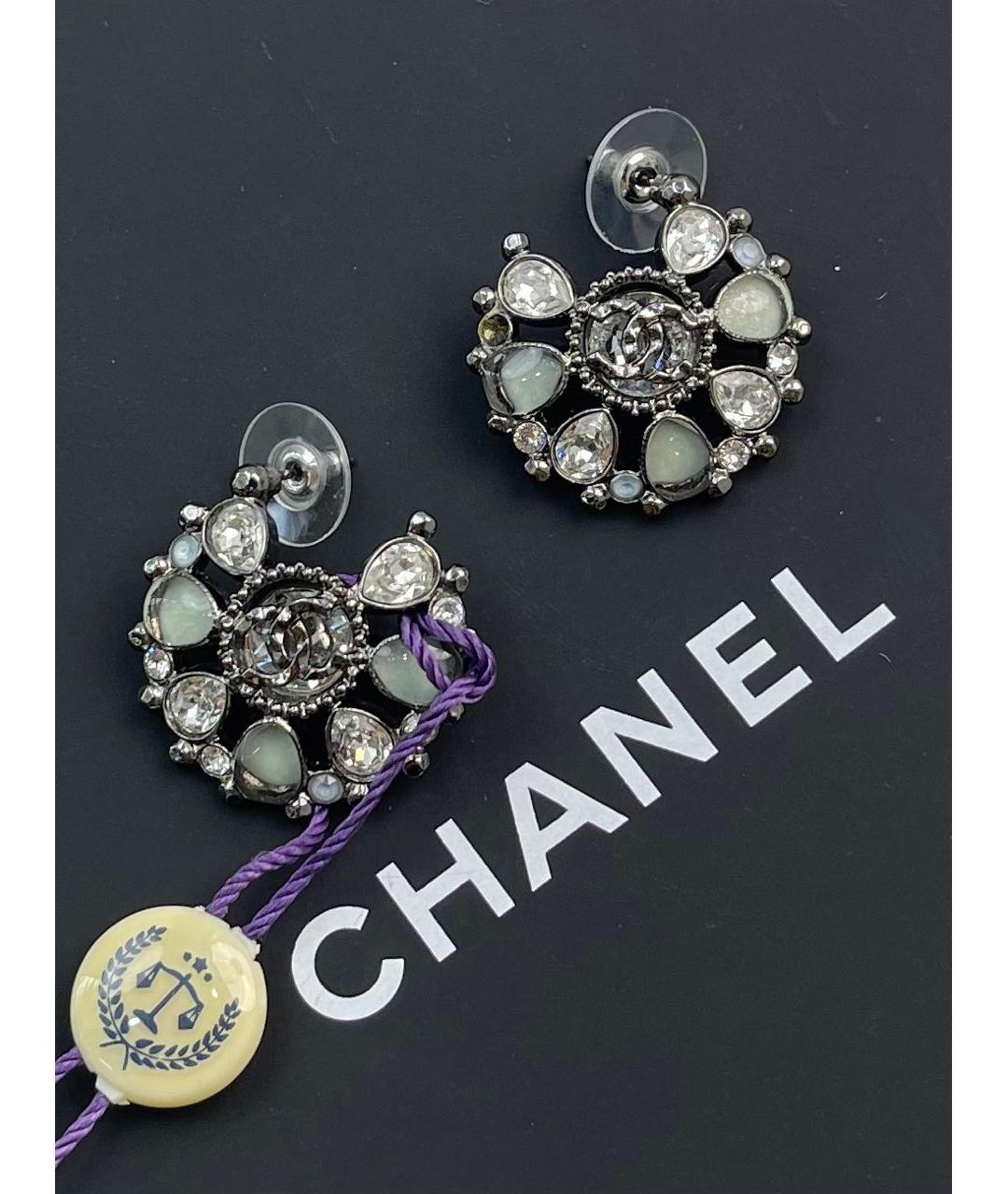 CHANEL Серебряные серьги, фото 4