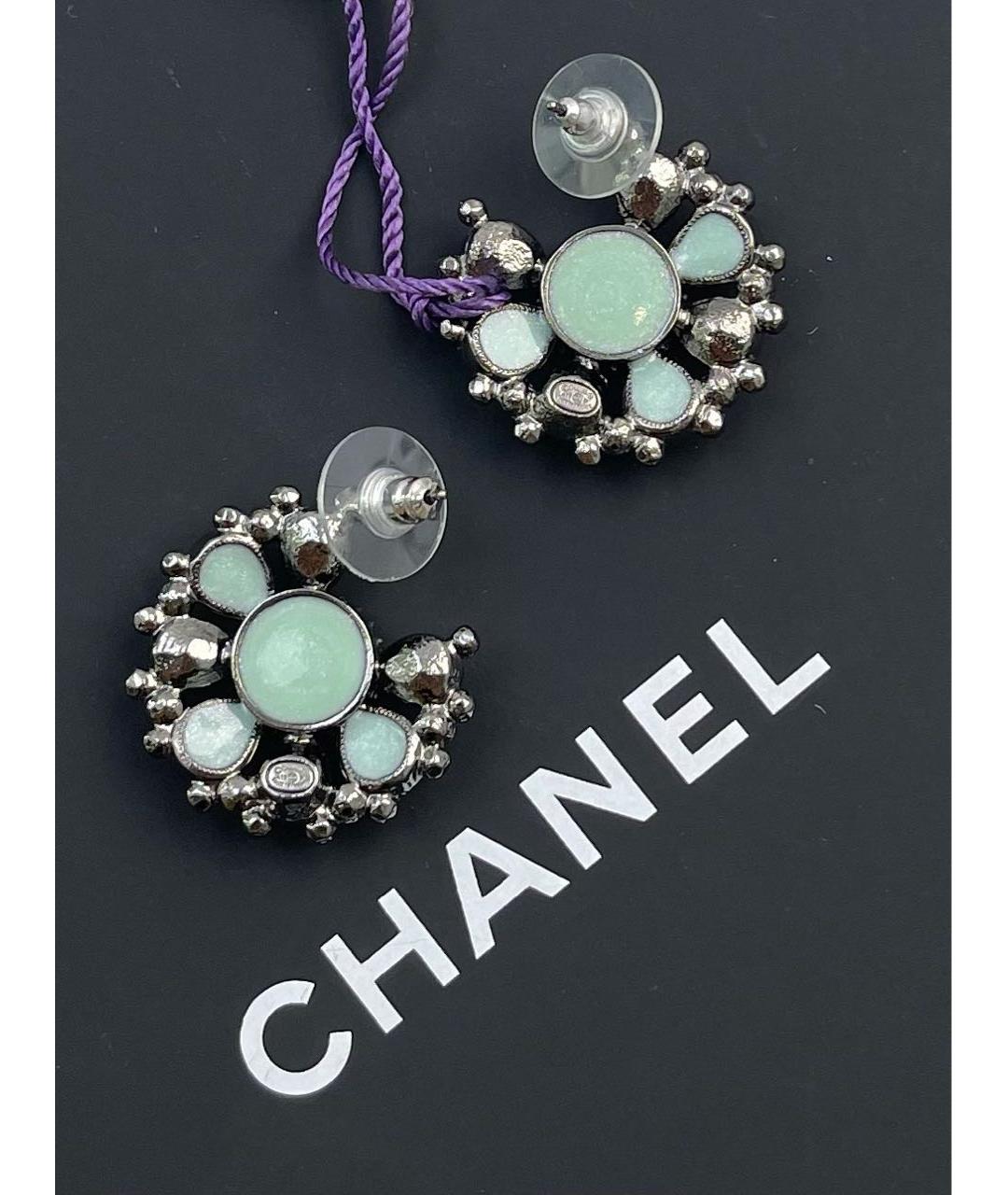 CHANEL Серебряные серьги, фото 2