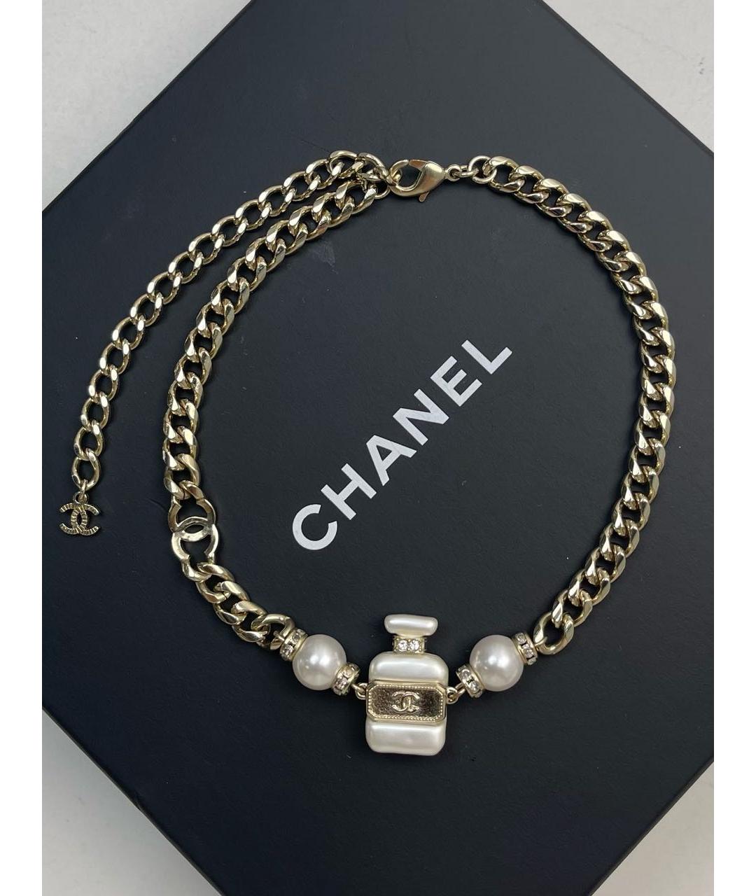 CHANEL Золотое колье, фото 3