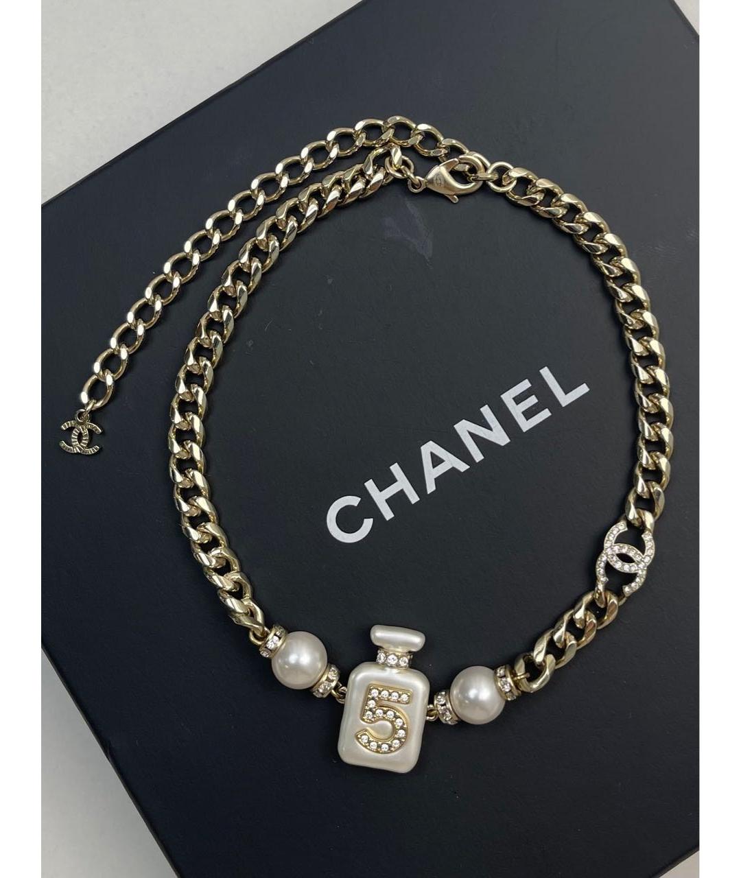CHANEL Золотое колье, фото 7