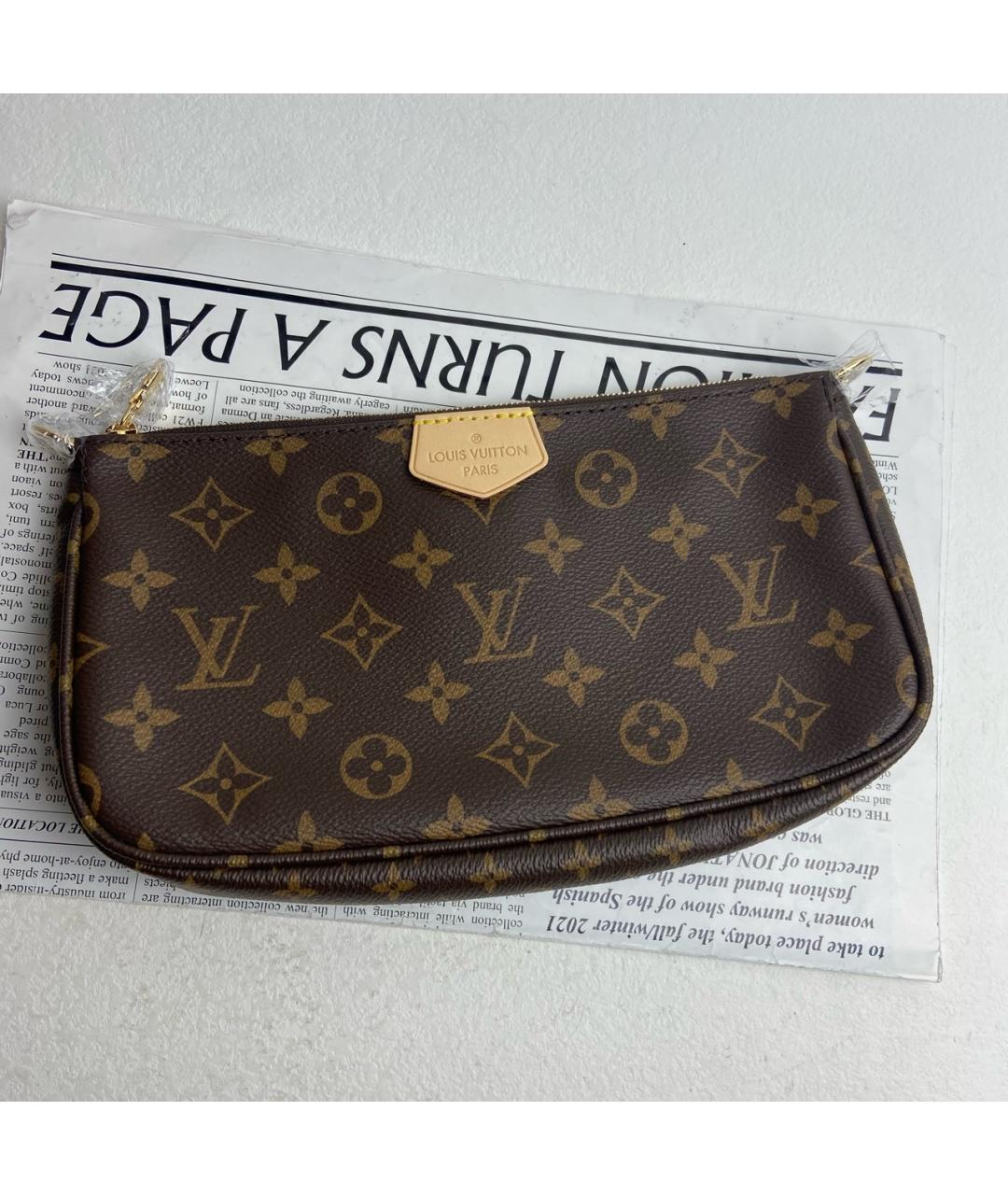 LOUIS VUITTON Коричневая сумка через плечо, фото 2