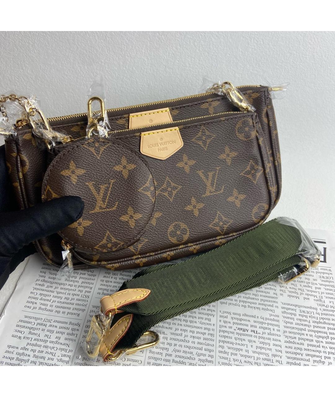 LOUIS VUITTON Коричневая сумка через плечо, фото 3