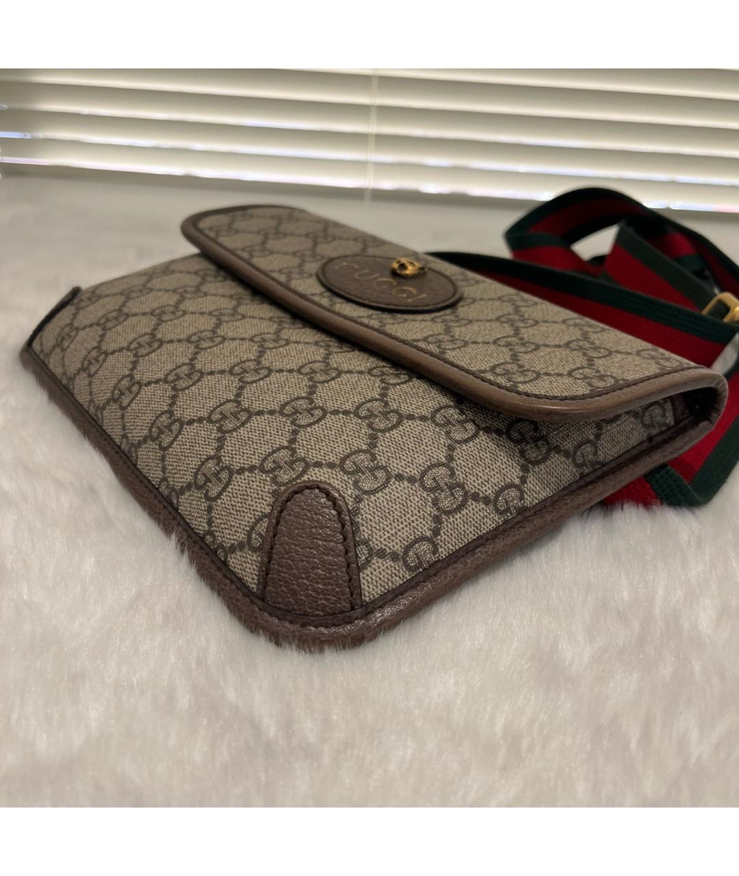 GUCCI Бежевая поясная сумка, фото 5