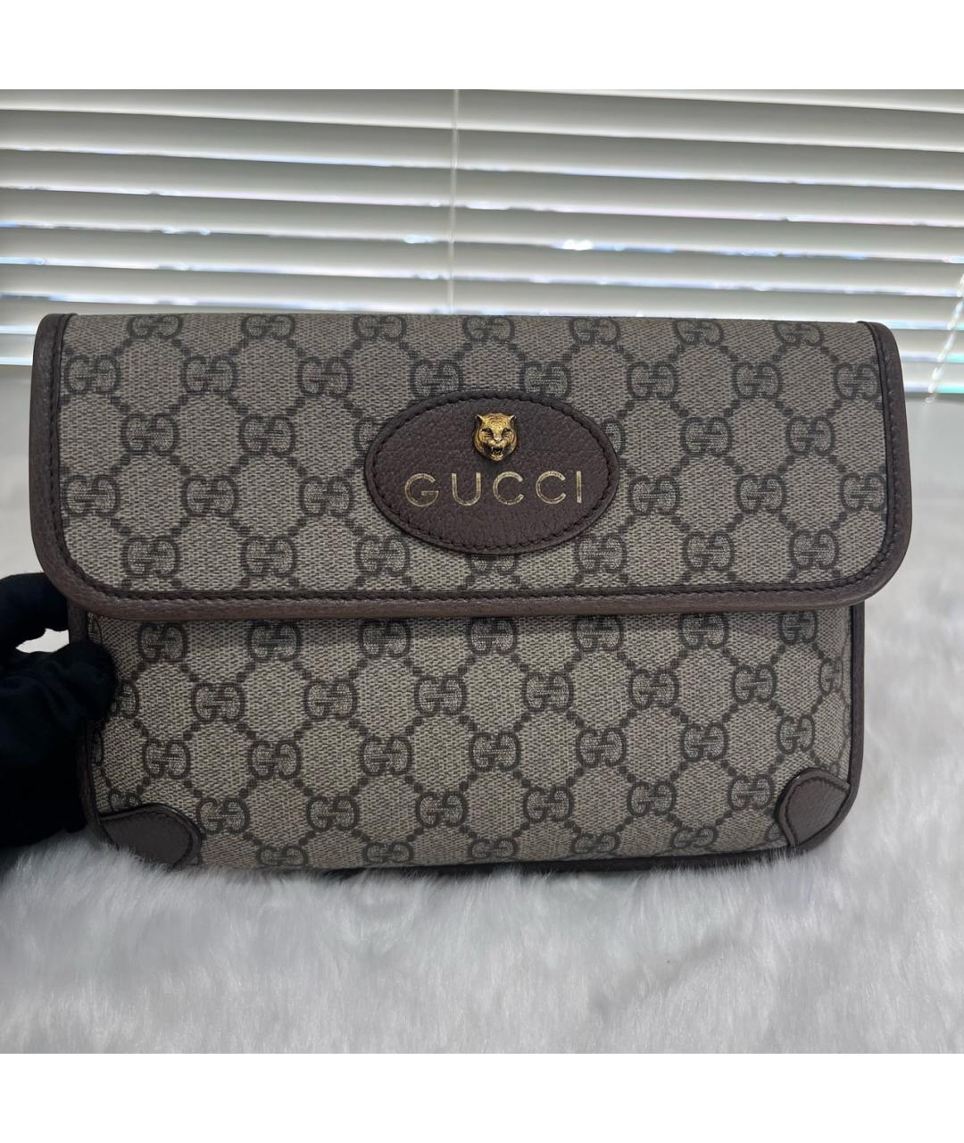 GUCCI Бежевая поясная сумка, фото 2