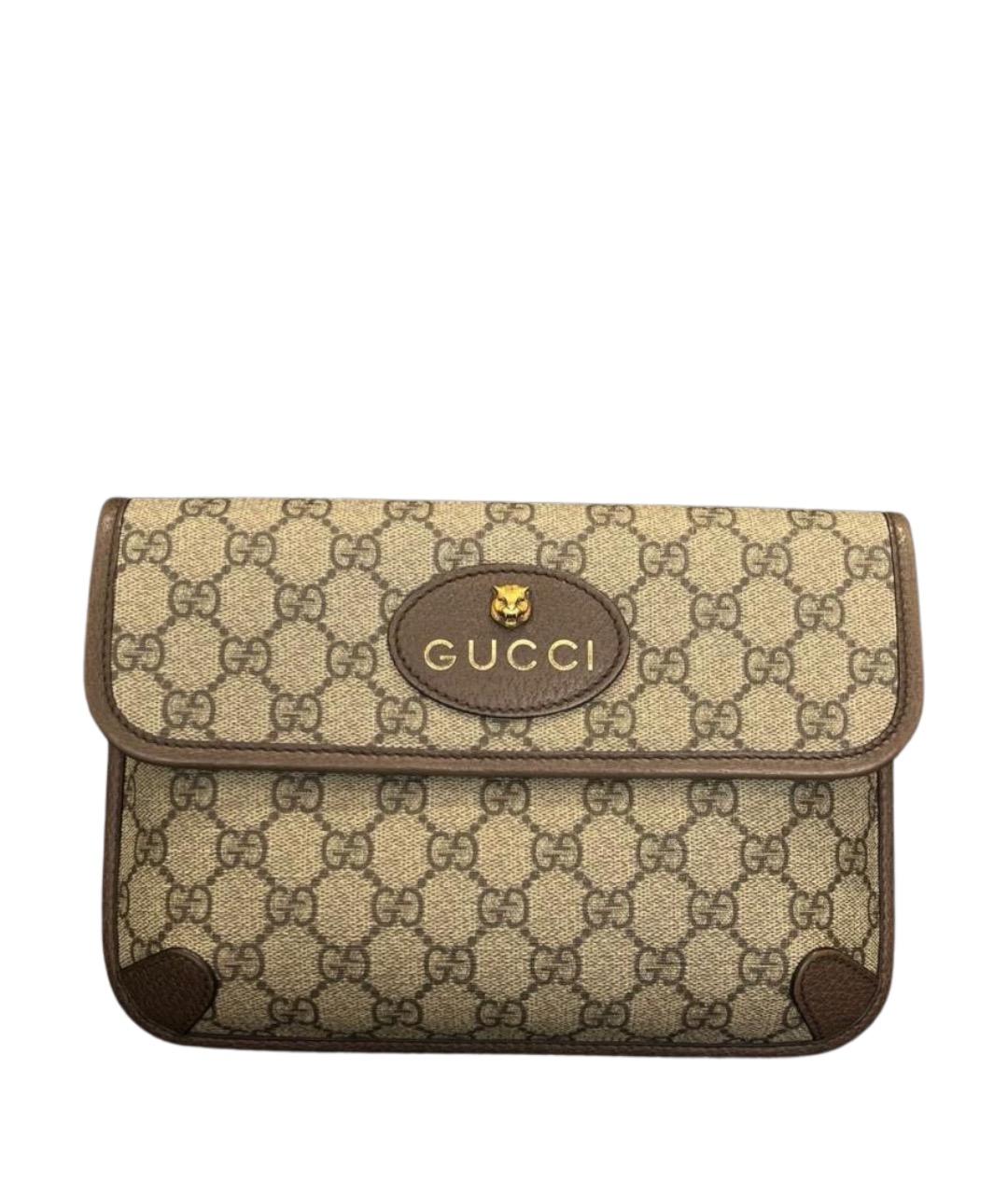 GUCCI Бежевая поясная сумка, фото 1