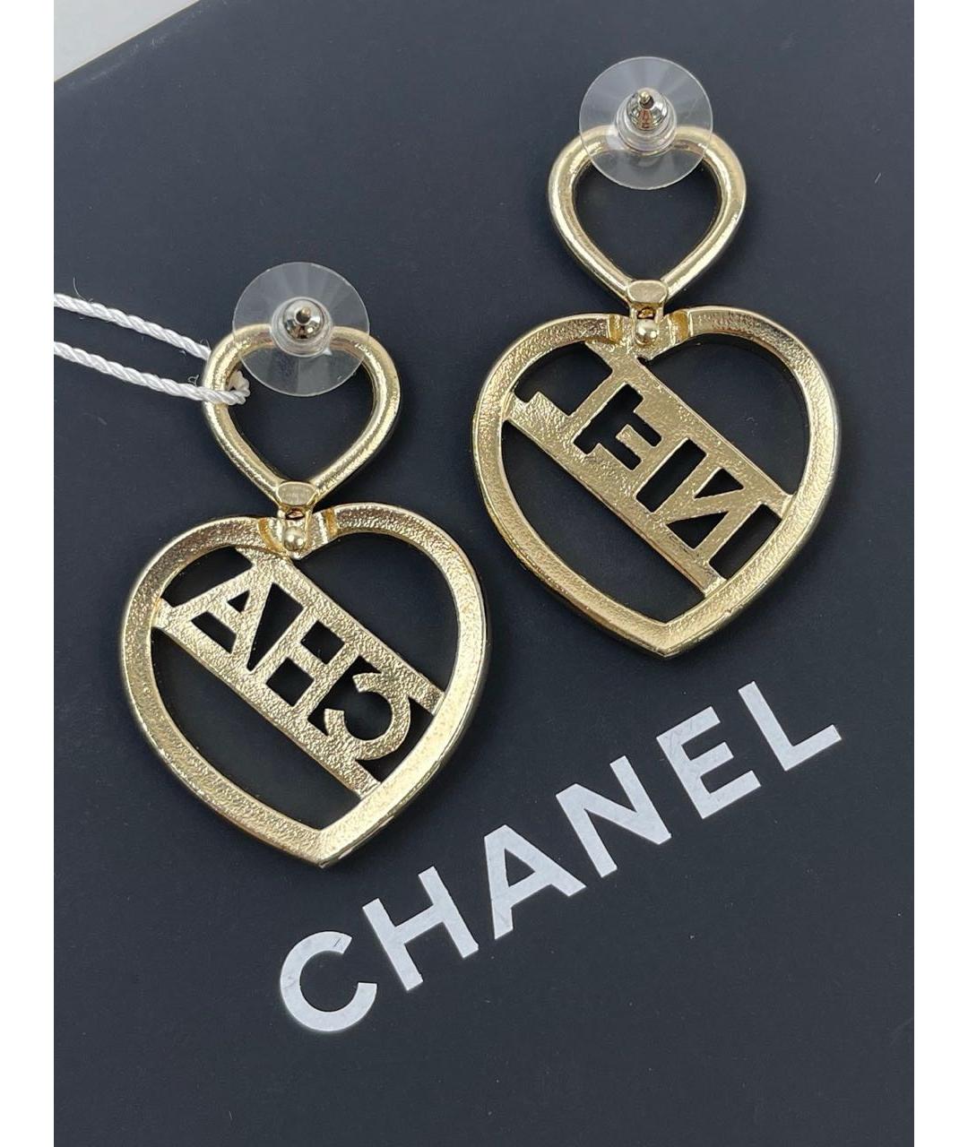 CHANEL Золотые серьги, фото 2