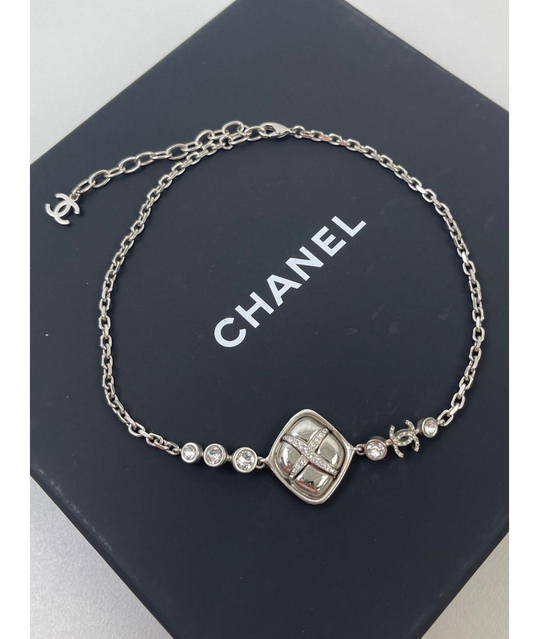 CHANEL Серебряное колье, фото 5