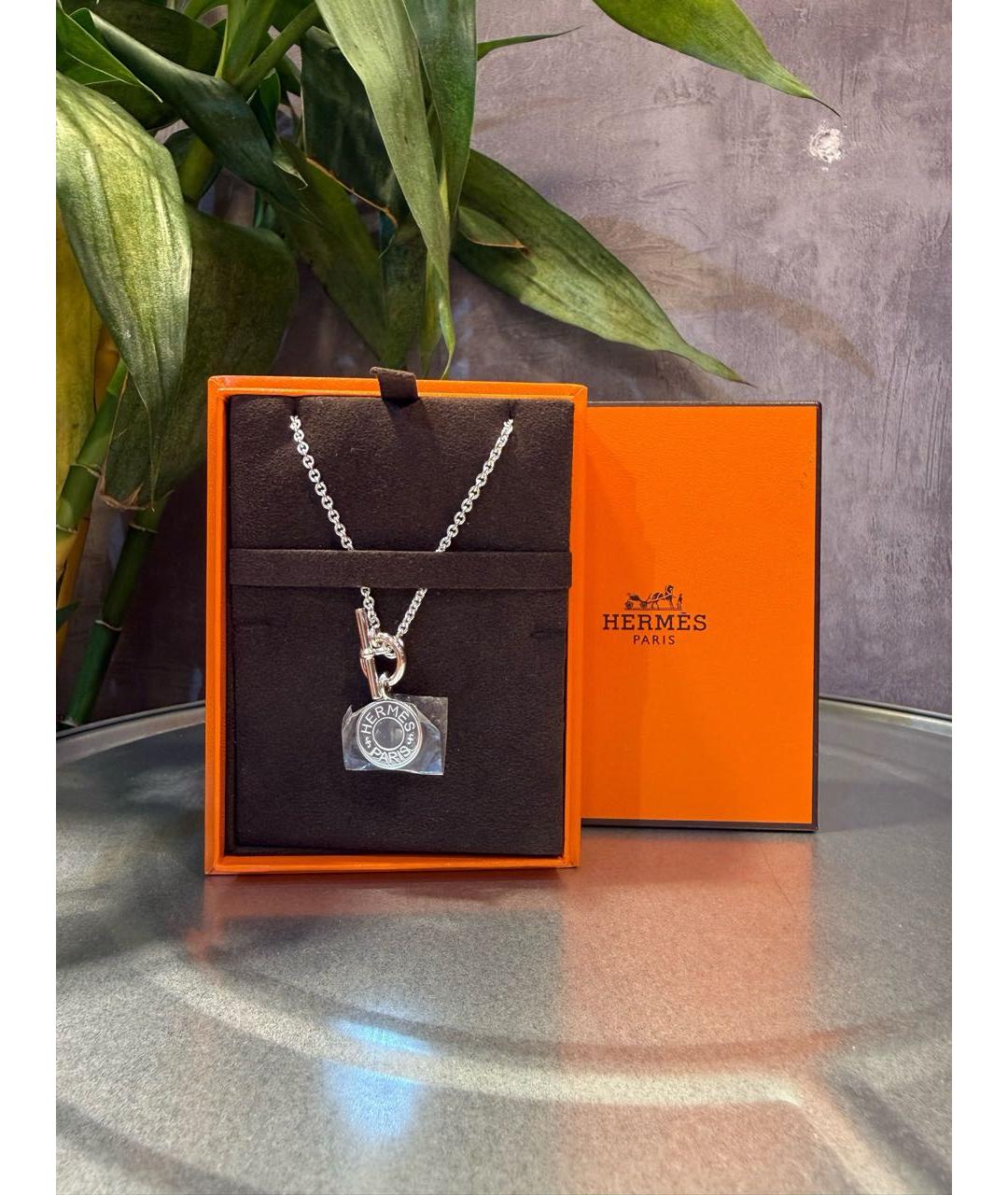 HERMES Серебряная подвеска, фото 3