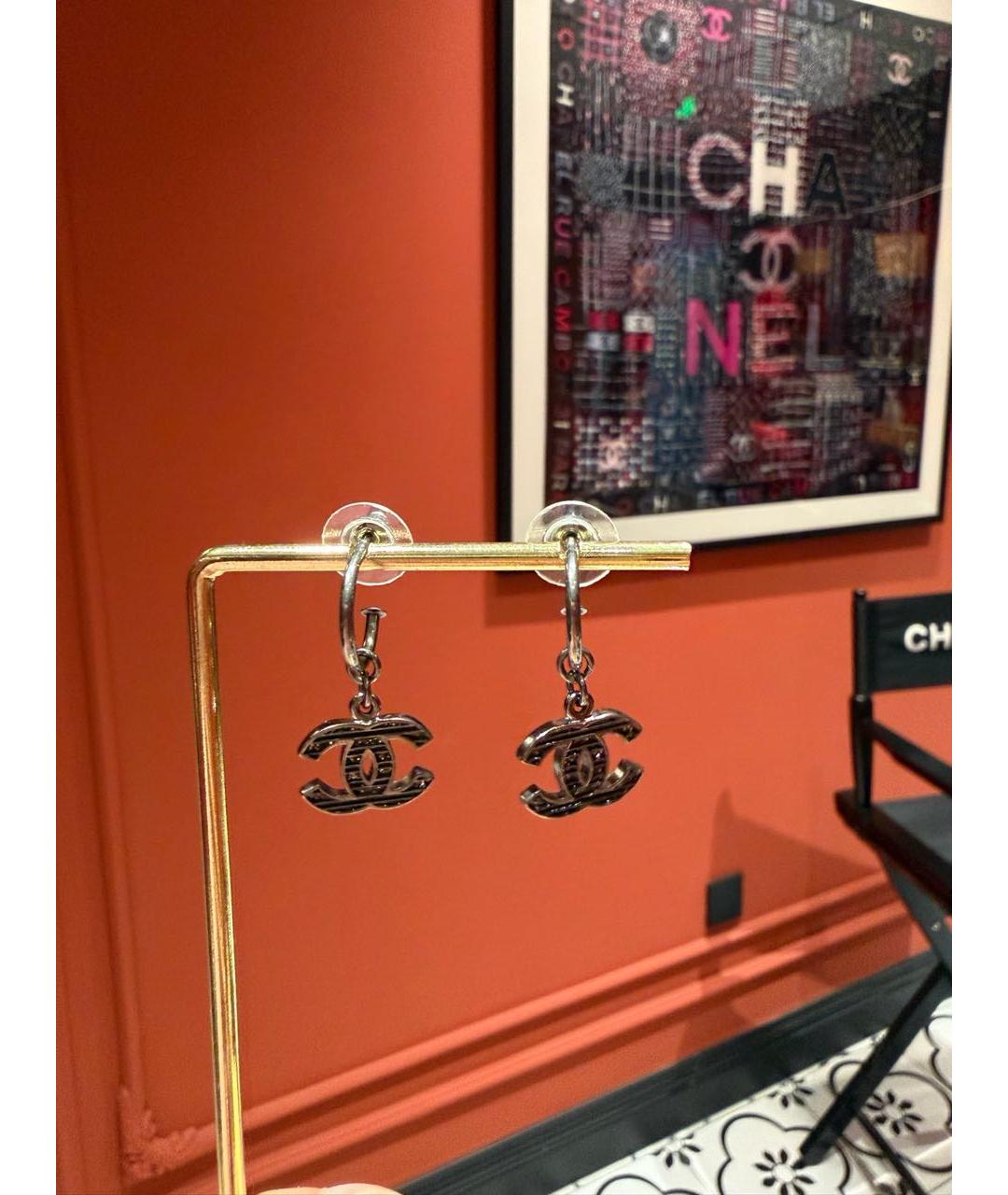CHANEL Золотые серьги, фото 3