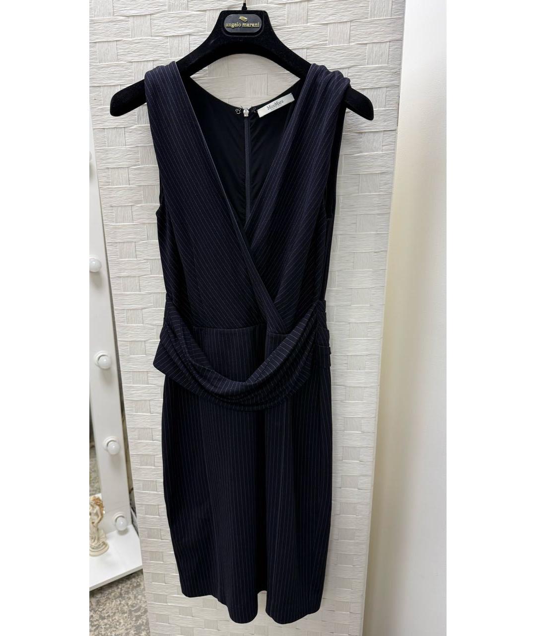 MAX MARA Темно-синее повседневное платье, фото 5