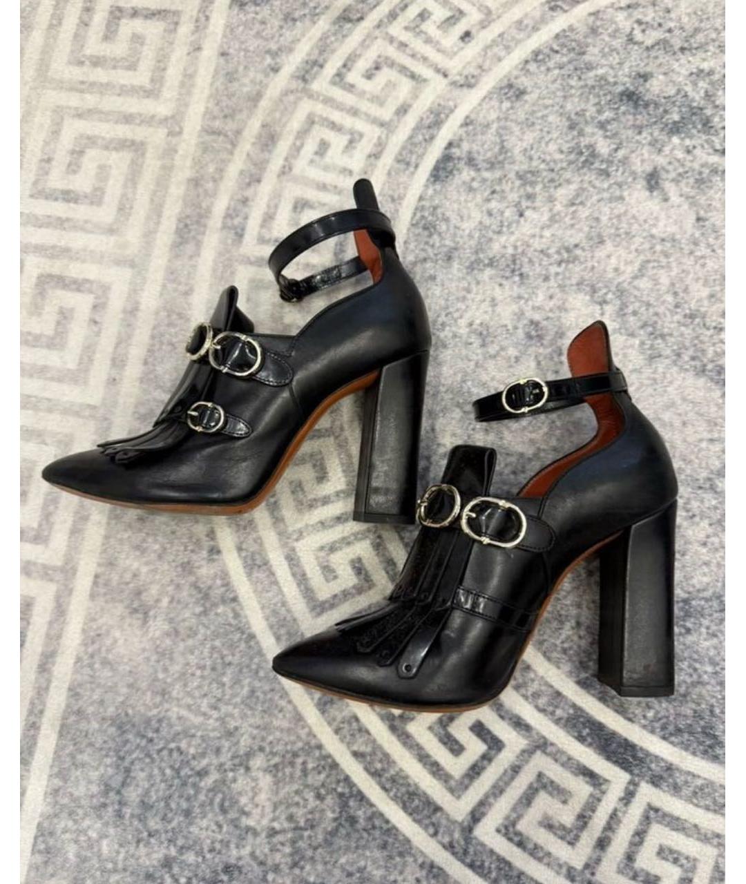 SANTONI Черные кожаные ботильоны, фото 2