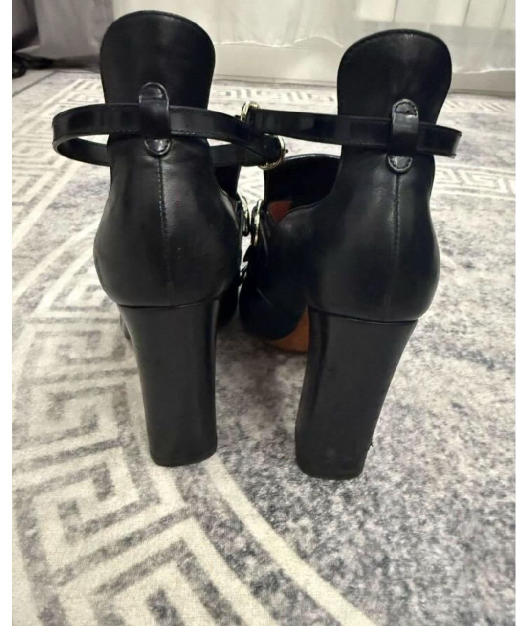 SANTONI Черные кожаные ботильоны, фото 3