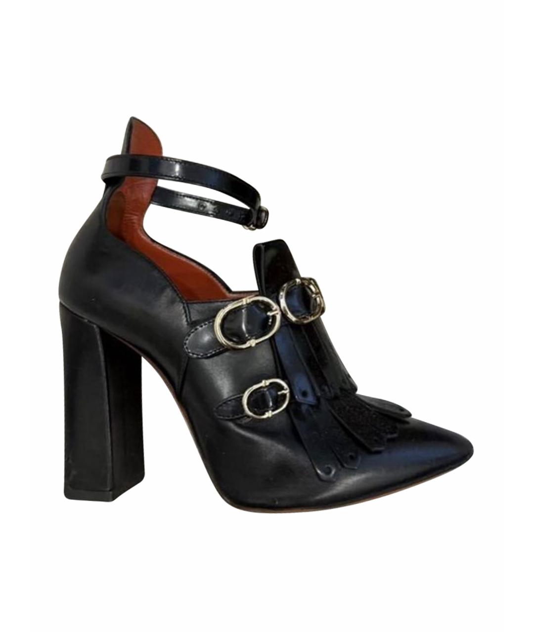 SANTONI Черные кожаные ботильоны, фото 1