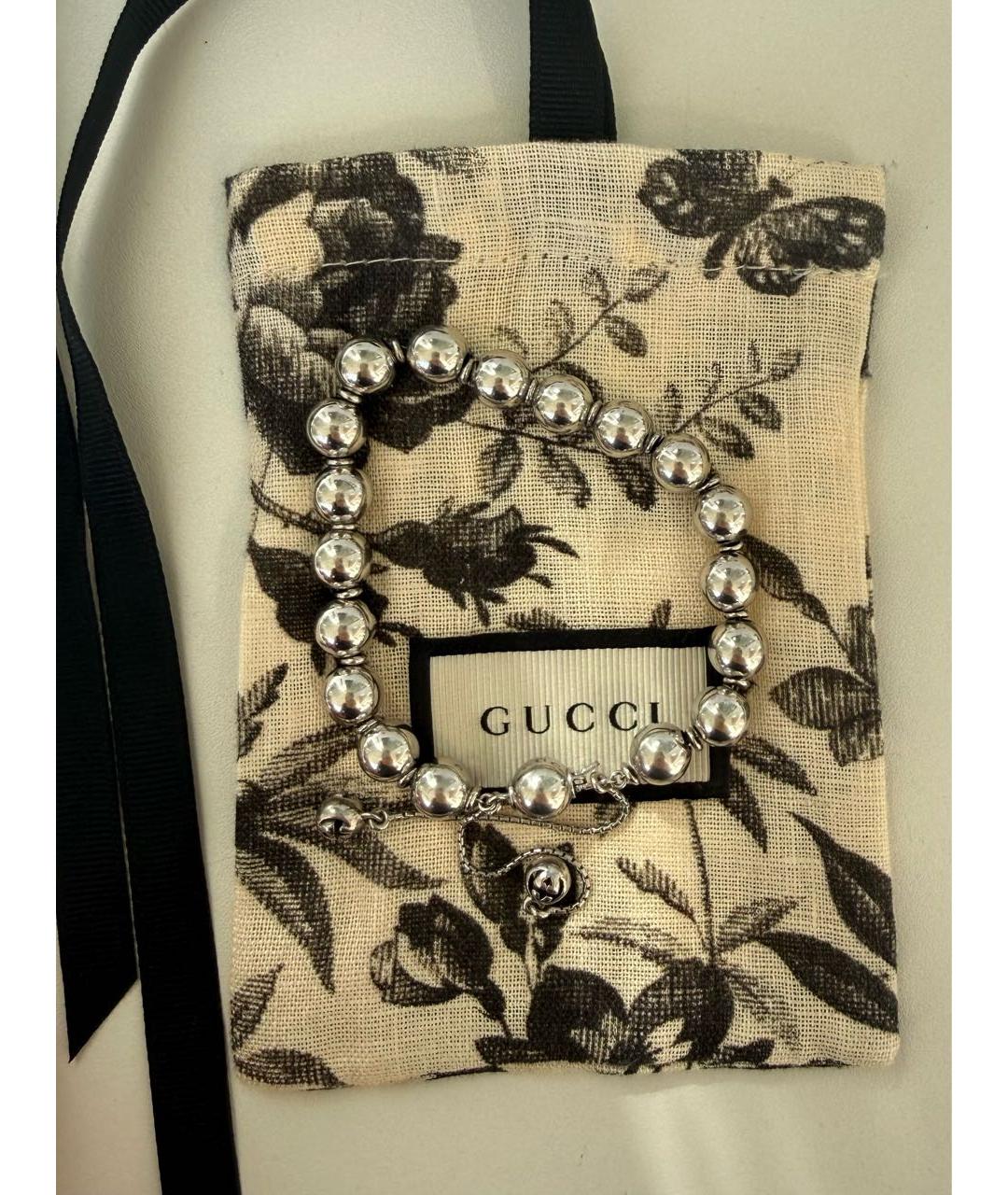 GUCCI Серебряный серебряный браслет, фото 3