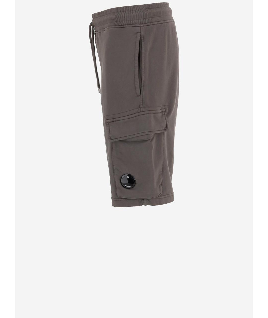 CP COMPANY Серые хлопковые шорты, фото 2