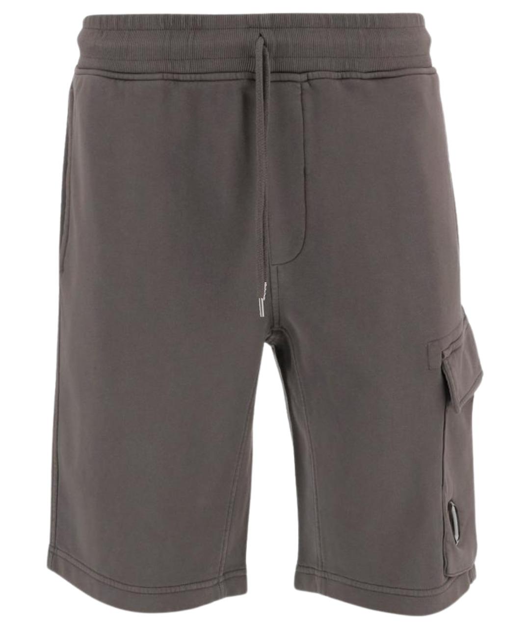 CP COMPANY Серые хлопковые шорты, фото 1