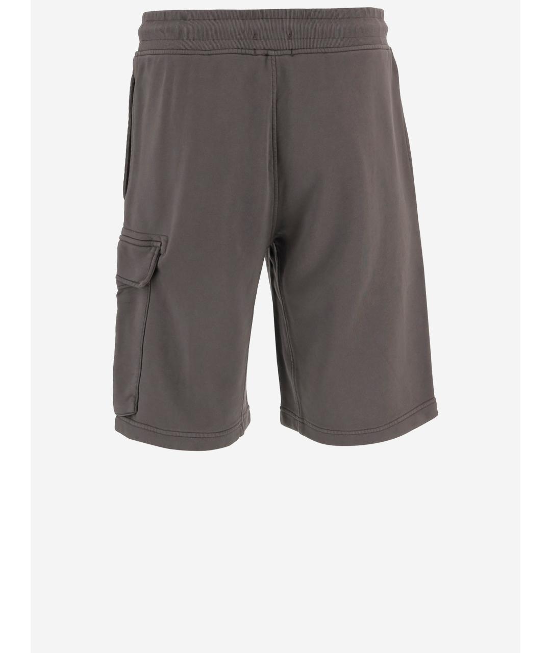 CP COMPANY Серые хлопковые шорты, фото 3