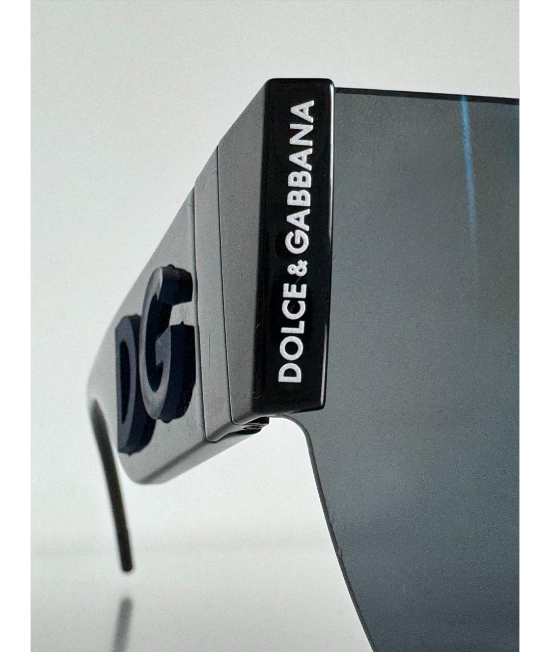 DOLCE&GABBANA Черные пластиковые солнцезащитные очки, фото 3