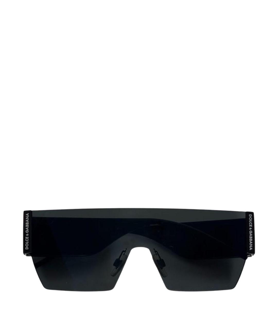 DOLCE&GABBANA Черные пластиковые солнцезащитные очки, фото 1