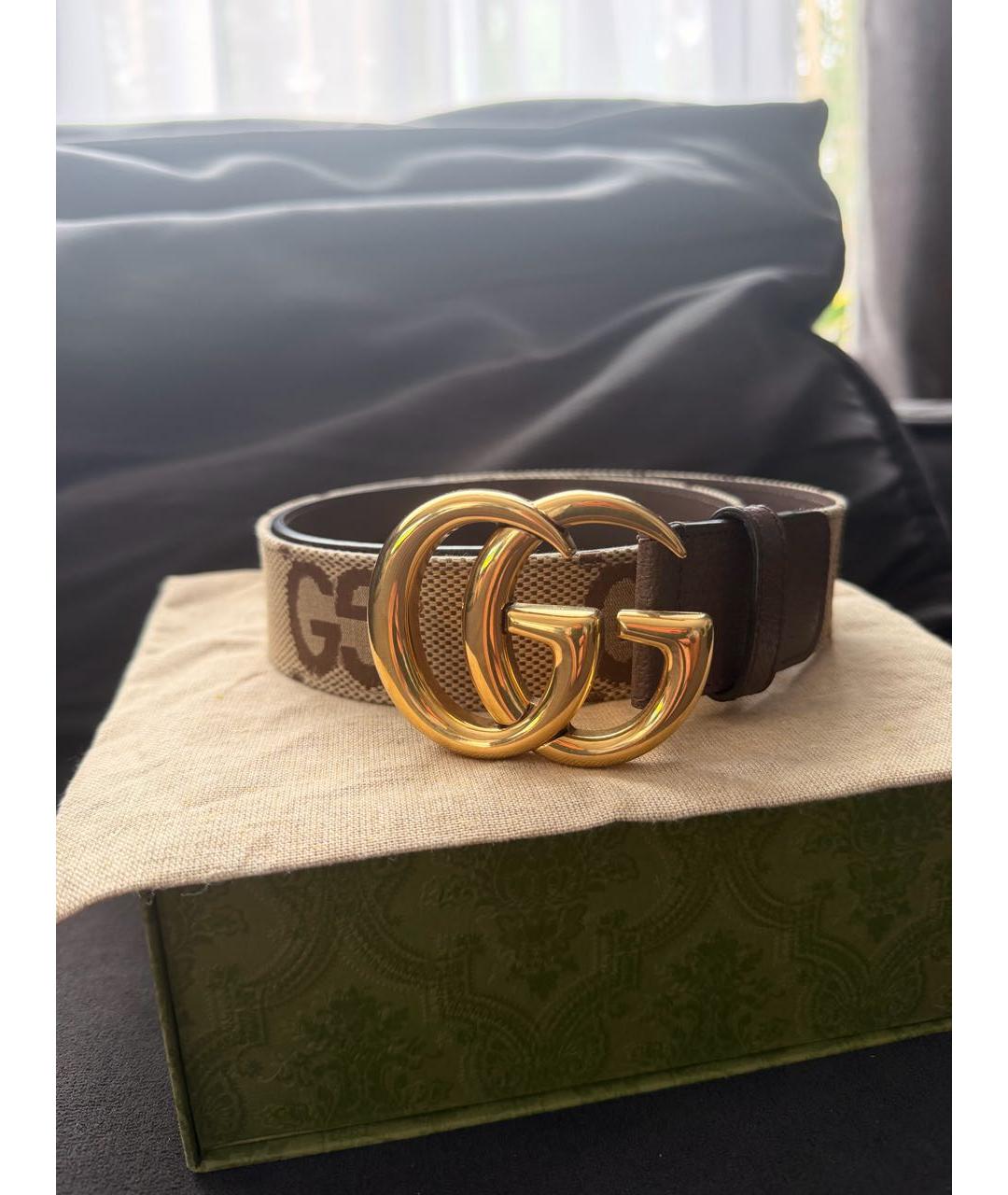 GUCCI Коричневый кожаный ремень, фото 5