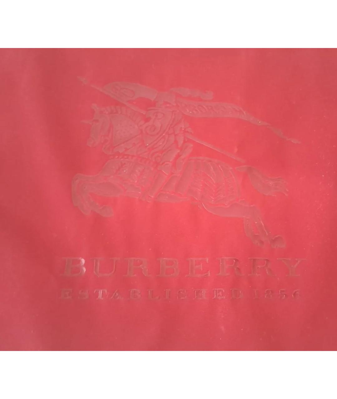BURBERRY Красная синтетическая косметичка, фото 3