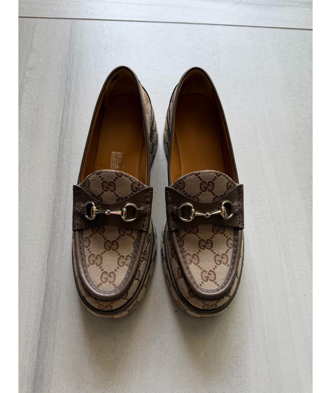 GUCCI Коричневые лоферы, фото 2