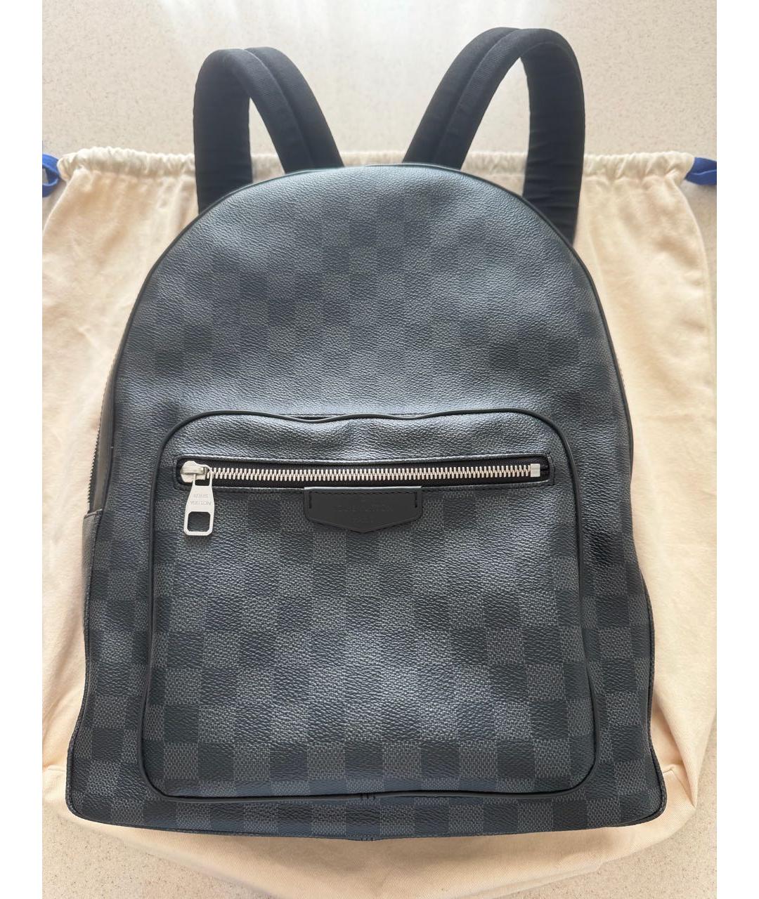 LOUIS VUITTON Антрацитовый рюкзак, фото 5