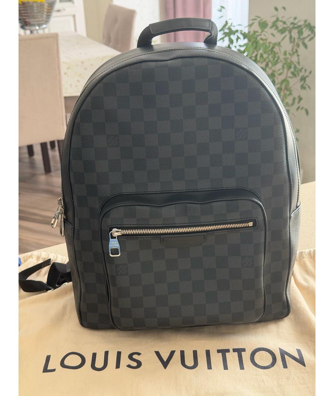 LOUIS VUITTON Антрацитовый рюкзак, фото 9