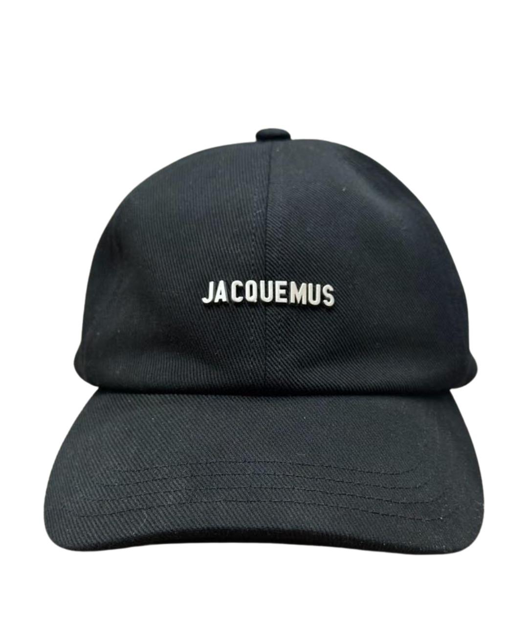 JACQUEMUS Черная хлопковая кепка, фото 1