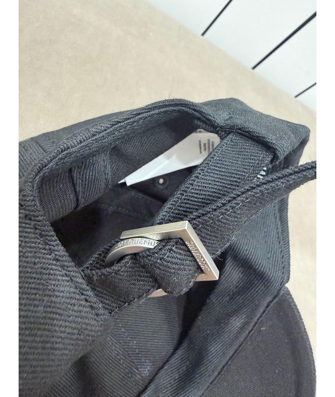 JACQUEMUS Черная хлопковая кепка, фото 8