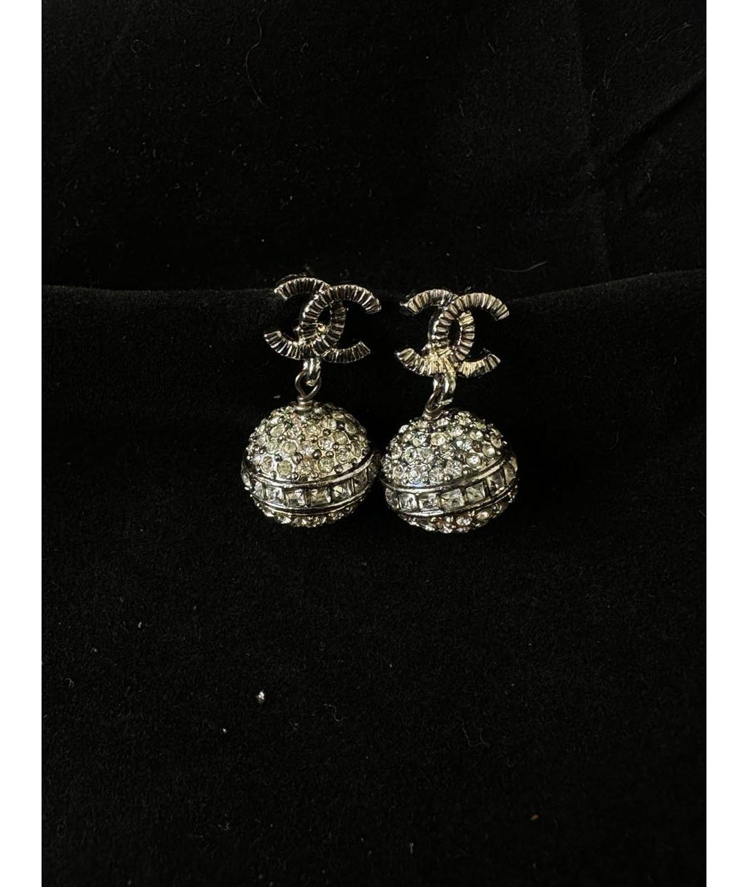 CHANEL Серебряные серьги, фото 2