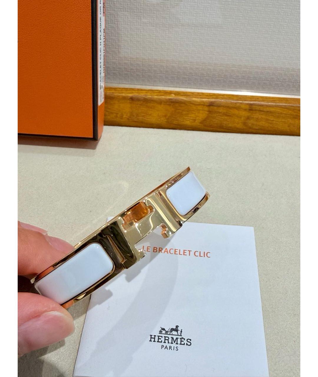 HERMES Золотой браслет, фото 4