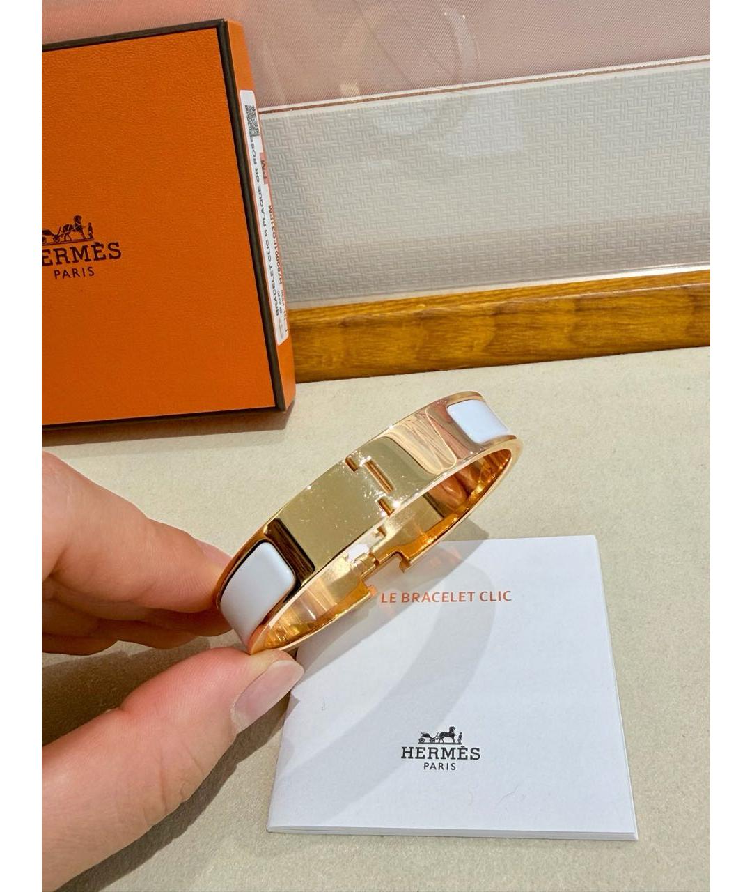 HERMES Золотой браслет, фото 5