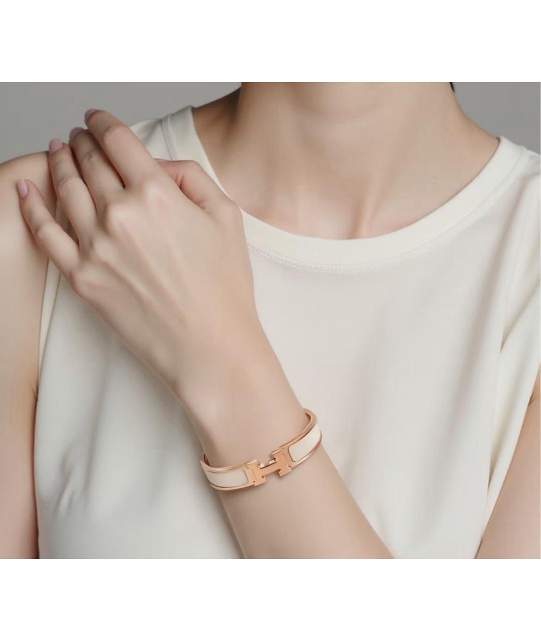 HERMES Золотой браслет, фото 8