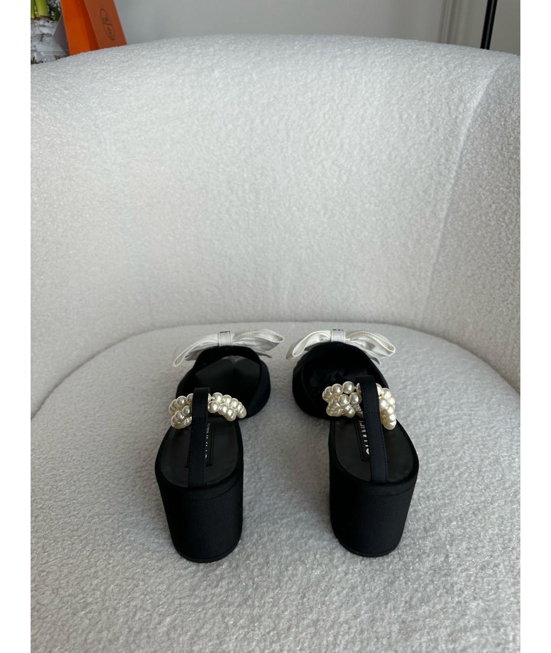 CHANEL Черные босоножки, фото 4