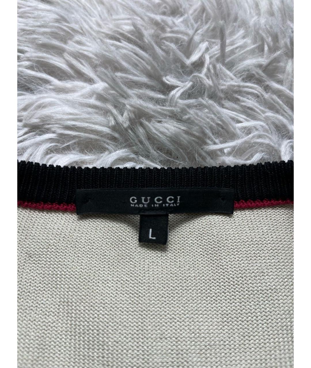 GUCCI Белый хлопковый джемпер / свитер, фото 6