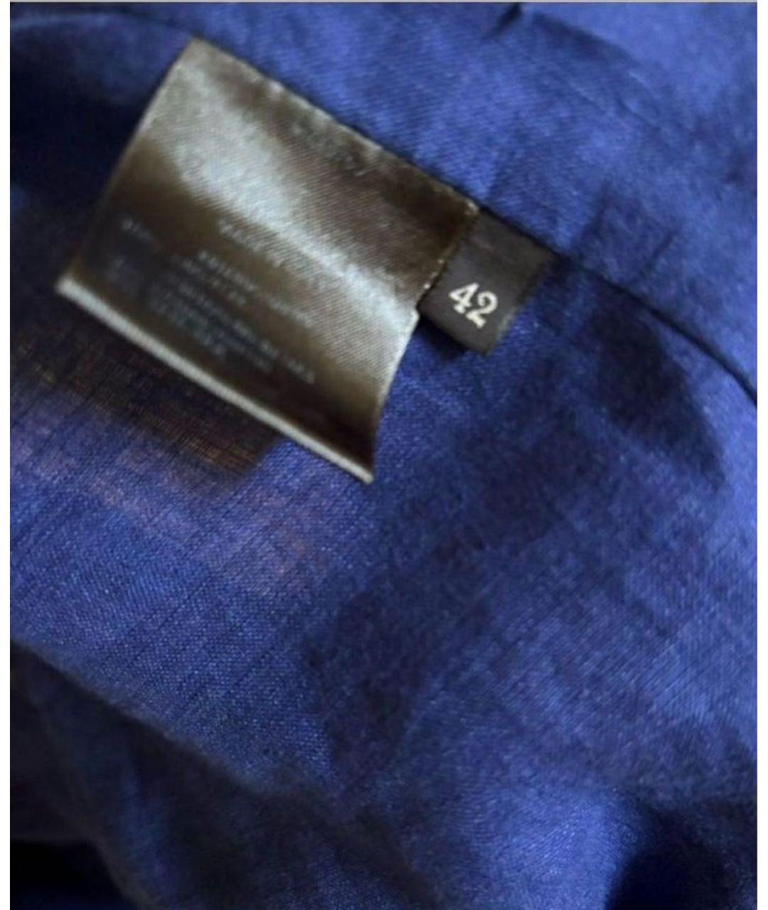 LORO PIANA Синяя льняная куртка, фото 3