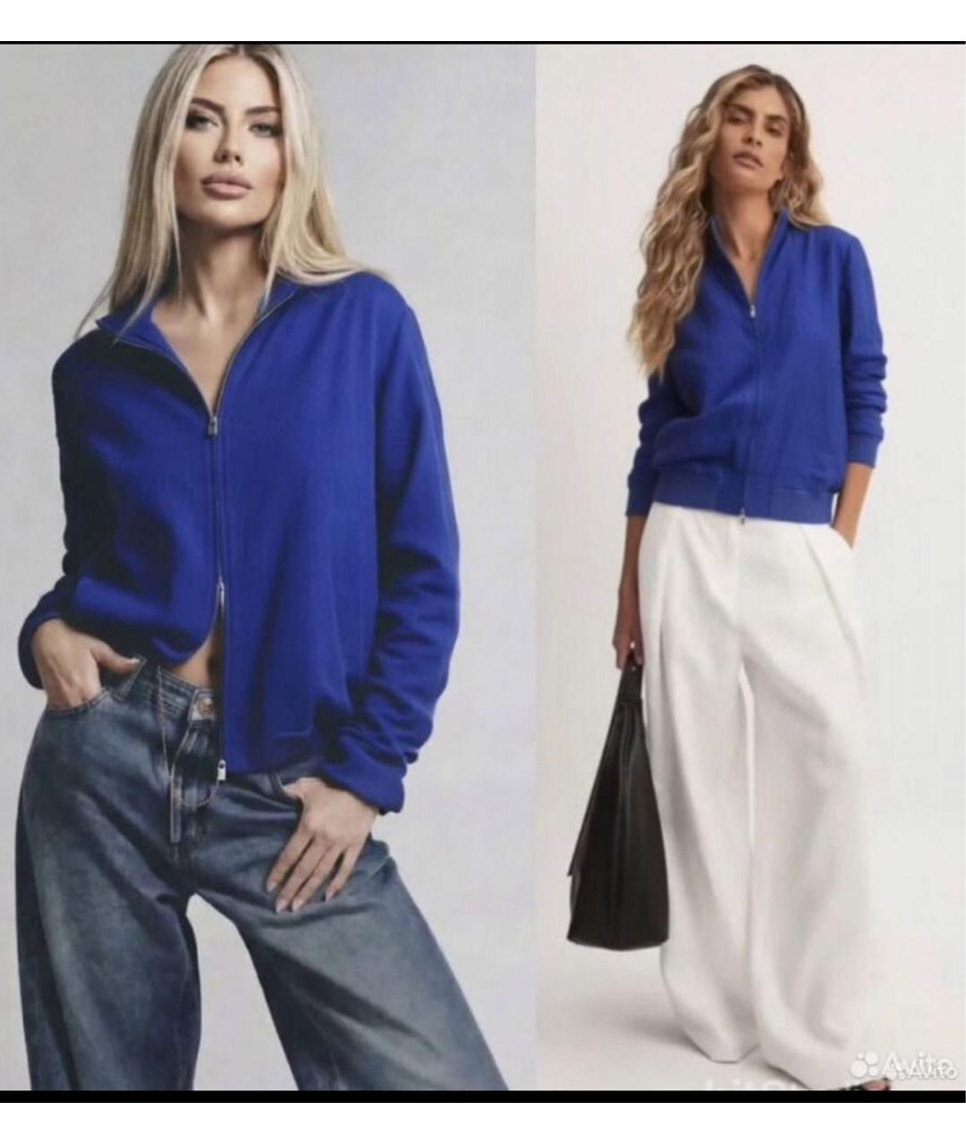 LORO PIANA Синяя льняная куртка, фото 4