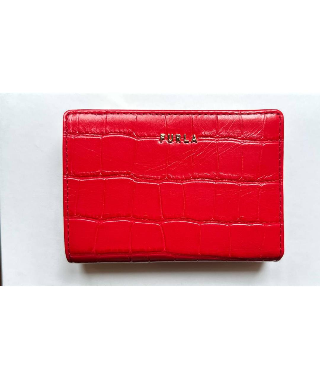 FURLA Красный кожаный кошелек, фото 7