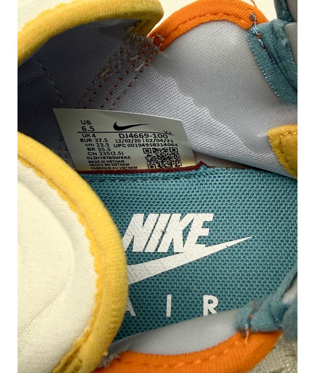 NIKE Белые текстильные кроссовки, фото 6